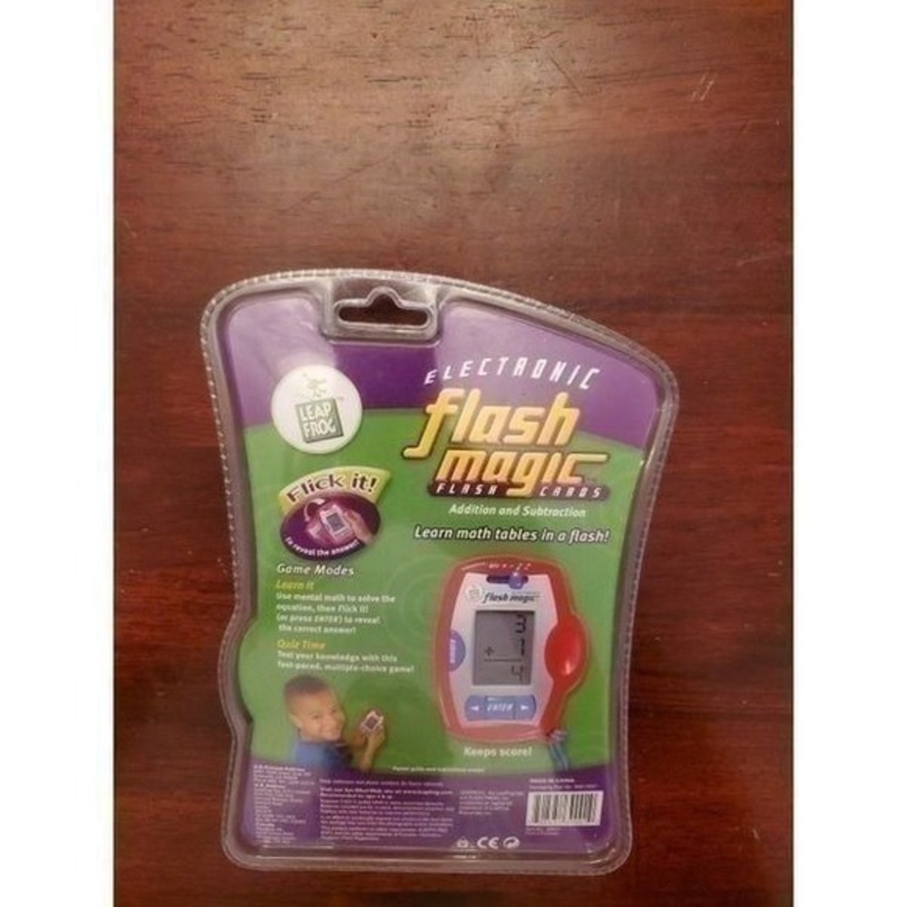 LeapFrog Electronic Flash‎ Magic Flash Cards Kids OS Vintage